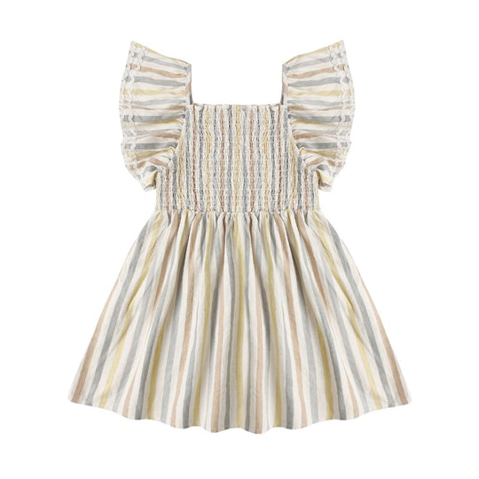 Lindsay Dress - Valencia Stripe by Rylee + Cru