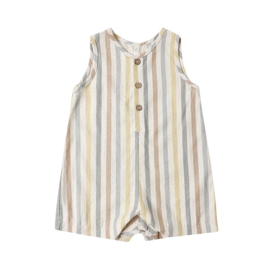 Mavrick Romper - Valencia Stripe by Rylee + Cru