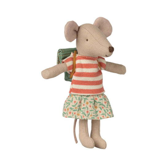 Tricycle Mouse, Big Sister - Green by Maileg