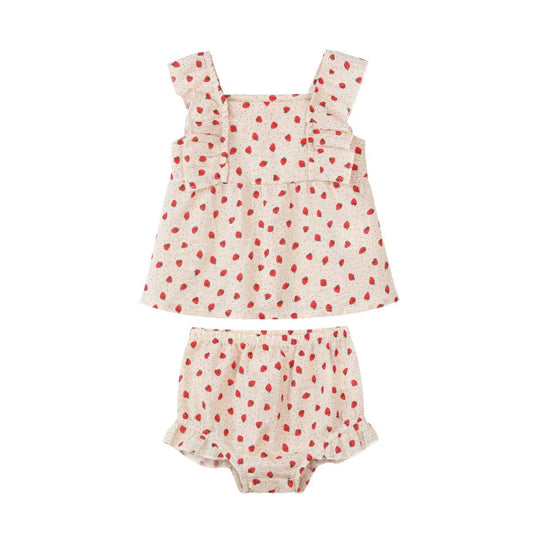 Ellie Set - Oatmeal Strawberries by Vignette