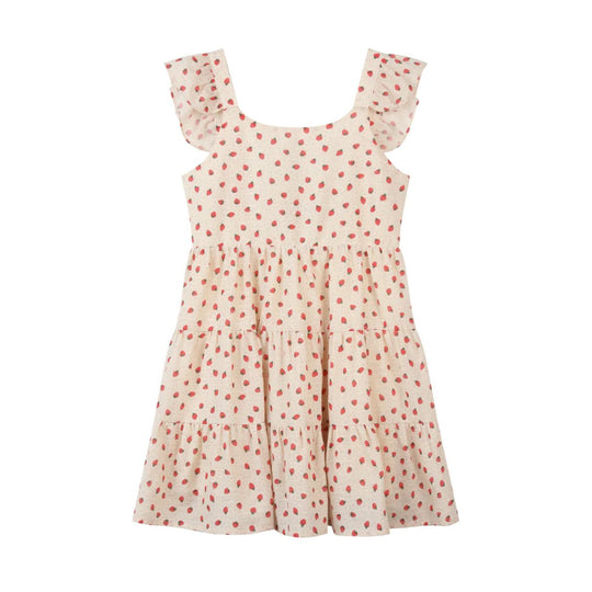 Emmie Dress - Oatmeal Strawberries by Vignette