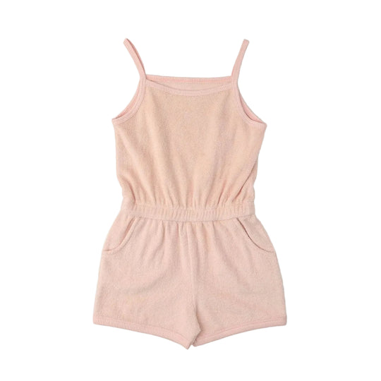 Organic Tank Romper - Blush by Makemake Organics