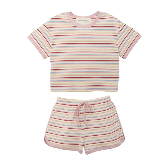 Sunset Sherbet Two Piece Set - Pink by Mabel + Honey