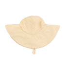 Beige sun hat on a white background