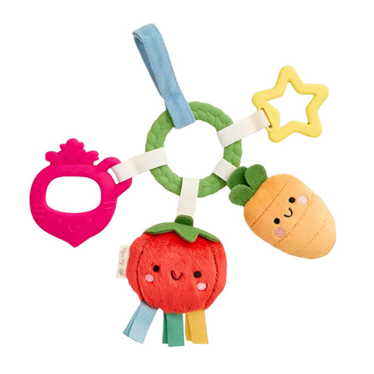 Bitzy Busy Ring Teething Activity Toy - Veggie by Itzy Ritzy
