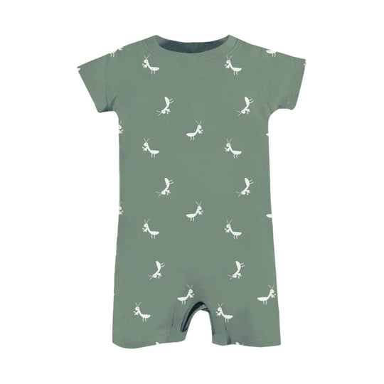 Cotton Shortie Romper - Mantis by gunamuna