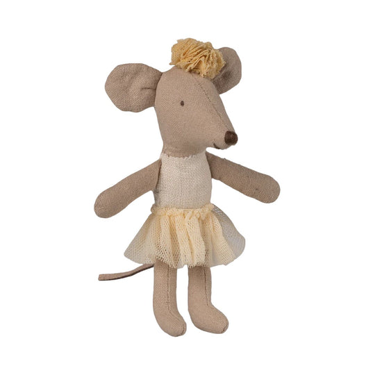 Ballerina Mouse, Little Sister - Off White by Maileg
