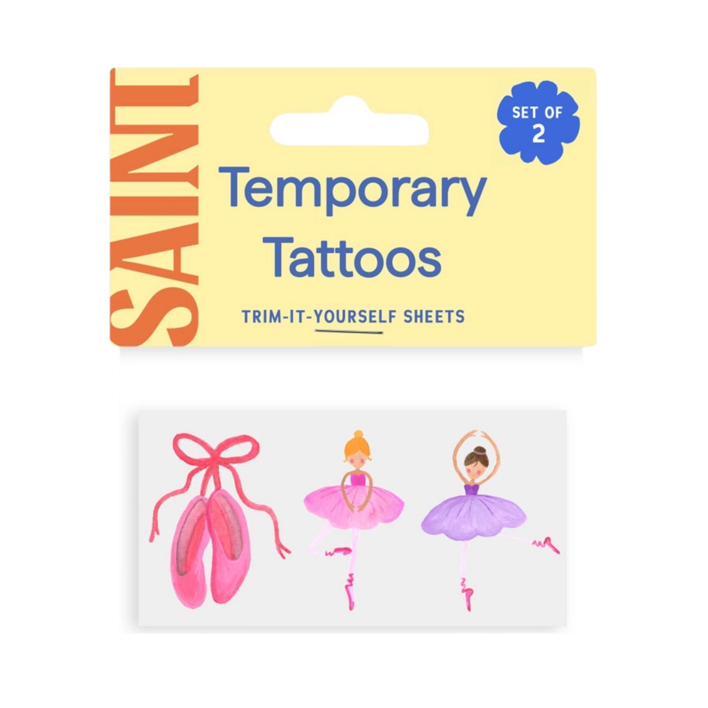 Ballerinas Temporary Tattoos - Set of 2 by Saint Tattoos – Pacifier ...