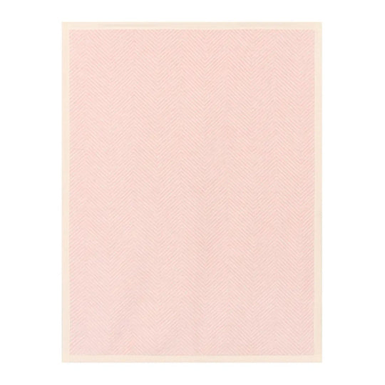 Harborview Herringbone Mini Blanket - Ballet Pink by ChappyWrap