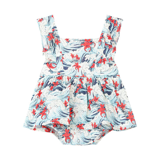 Casey Onesie Dress - Hawaiian Waves by Vignette