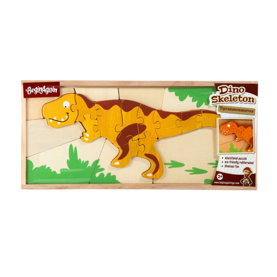 Double Sided Dino Skeleton Puzzle - Tyrannosaurus by Begin Again