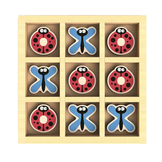 Tic-Bug-Toe Wooden Travel Game by Begin Again