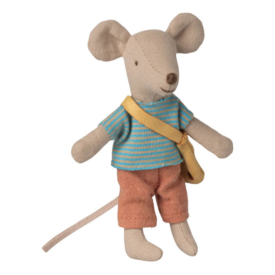 Little Brother Mouse With Bag by Maileg
