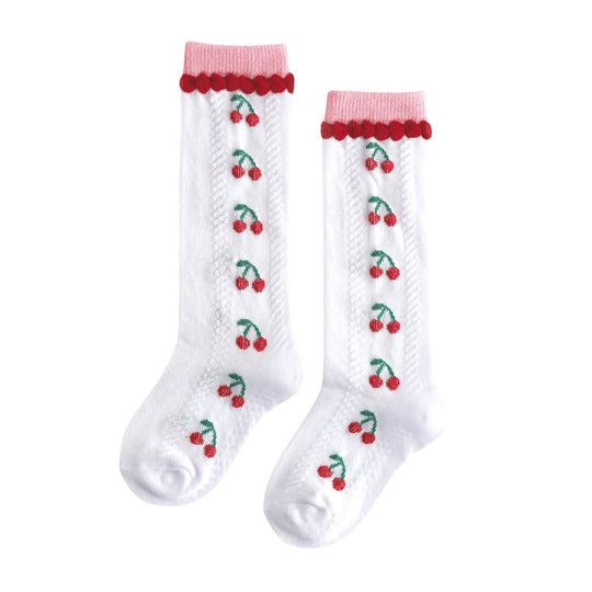 Cherry Knee High Socks by Little Stocking Co.