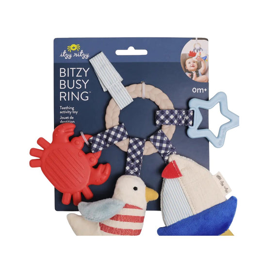 Bitzy Busy Ring Teething Activity Toy - Nautical by Itzy Ritzy