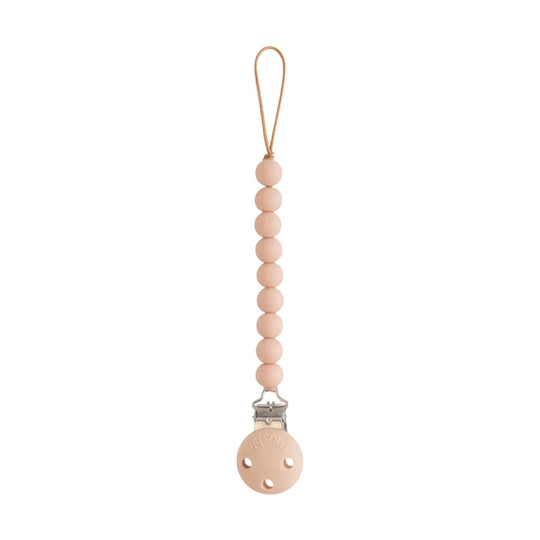Hera Silicone Pacifier Clip - Blush by Mushie & Co