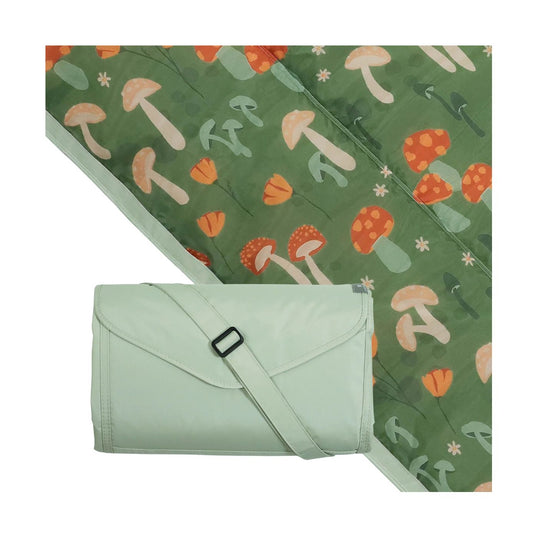Outdoor Blanket 5'x5' - Woodland Mushroom by Little Unicorn