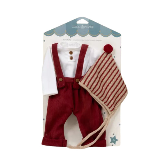 CocoBaby 18" Baby Play Doll Clothing Set – Cozy Winter by Coco Village