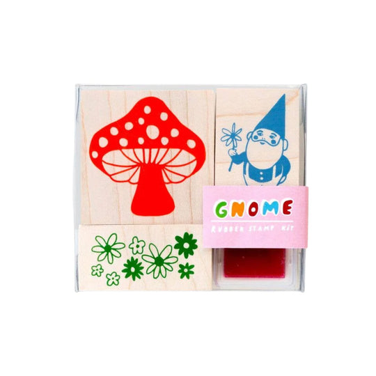 Gnome and Mushroom Stamp Kit by Yellow Owl Workshop