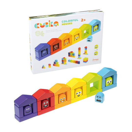 Colorful Houses Wooden Toy