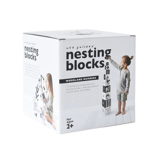 Nesting Blocks - Woodland Numbers by Wee Gallery