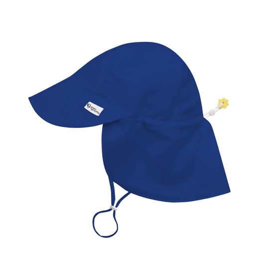 UPF50+ Eco Flap Hat - Royal Blue by Green Sprouts