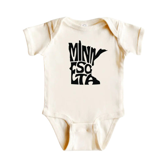Minnesota State Baby Bodysuit - Natural by Dorothy's Reason