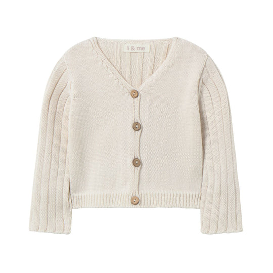 Knit Cardigan - Cream by Li & Me