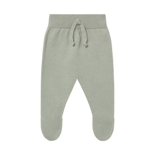 Knit Footie Pants - Apple by Li & Me