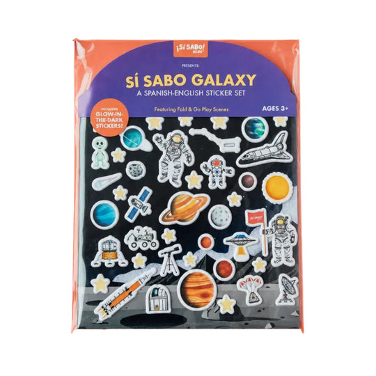 Sí Sabo Galaxy: A Space Bilingual Reusable Sticker Play Set