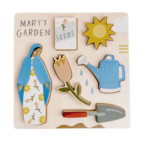 Wooden Puzzle -  Mary's Garden by Be A Heart