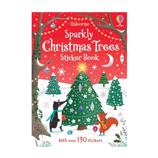 Sparkly Christmas Trees Sticker Book by Usborne Books