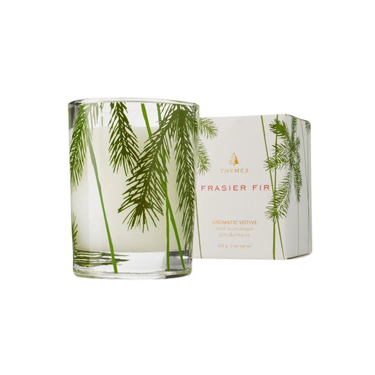 Frasier Fir Votive Candle - Pine Needle Design by Thymes