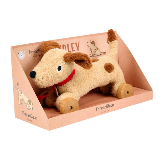 Dudley Dog Pull Along Toy by Threadbare Design