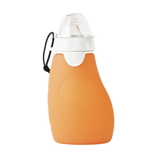 Original Squeeze Reusable Silicone Pouch 4 oz - Citrus Orange