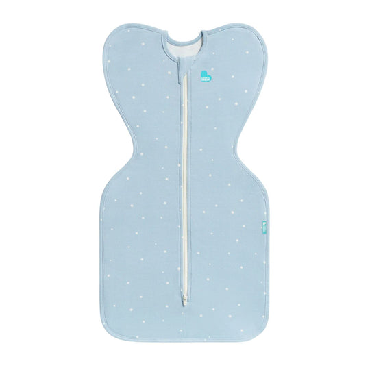 Swaddle Up 1.0 Tog Stretch Cotton - Twinkle Powder Blue by Love to Dream