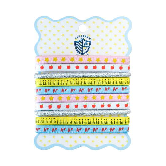Smarty Pants Printed Pack of 10 Hair Tie Set by Daydream Society