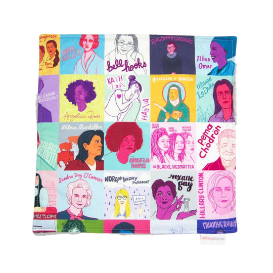 Badass Babes Patchwork Baby Security Blanket - Small Silver Cuddle by Abbey's House