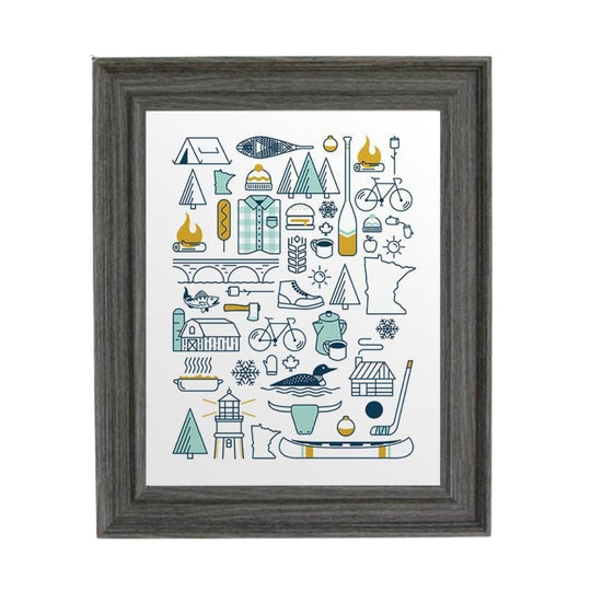 Minnesota Icons Print by Abbey's House