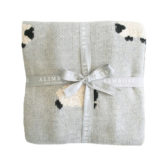 Baa Baa Baby Blanket - Grey by Alimrose
