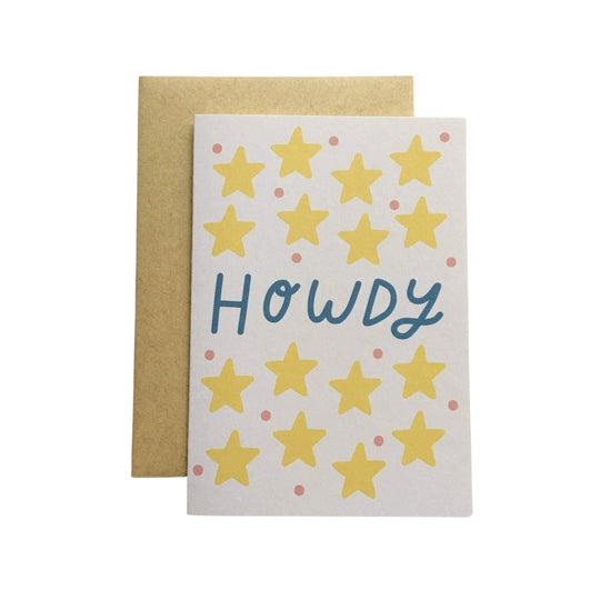 Howdy Card by Allie Biddle