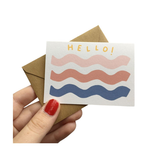 Tiny Enclosure Card - Hello! by Allie Biddle