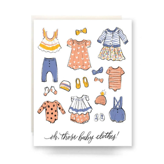 Oh Those Baby Clothes Greeting Card by Antiquaria