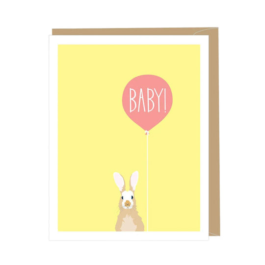 Baby Rabbit  New Baby Card by Apartment 2 Cards
