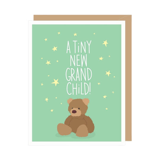 Teddy Bear New Grandparent Congratulations Card by Apartment 2 Cards
