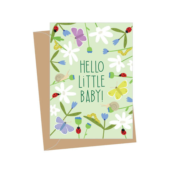 Mini New Baby Ladybug Enclosure Card by Apartment 2 Cards
