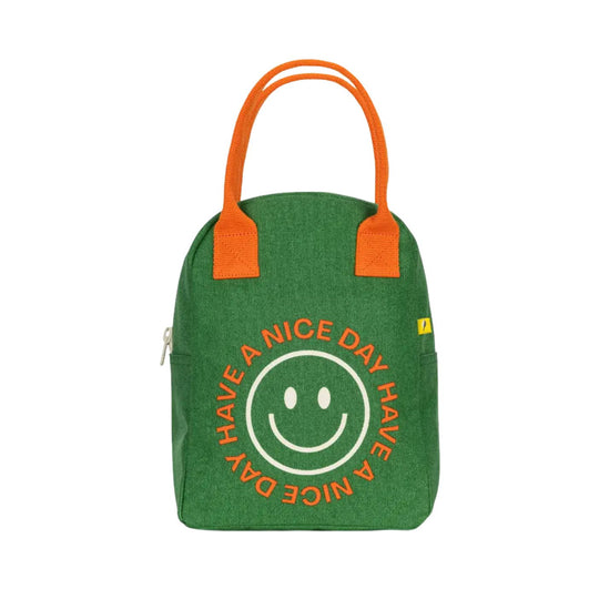 Zipper Lunch Bag - Have A Nice Day by Fluf