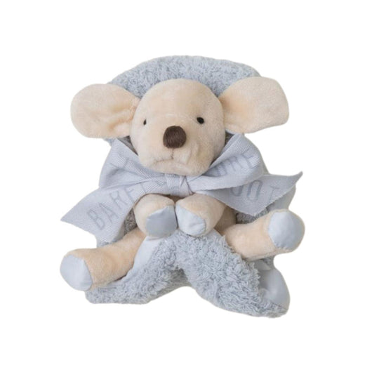CozyChic Barefoot Lovey - Blue Puppy by Barefoot Dreams