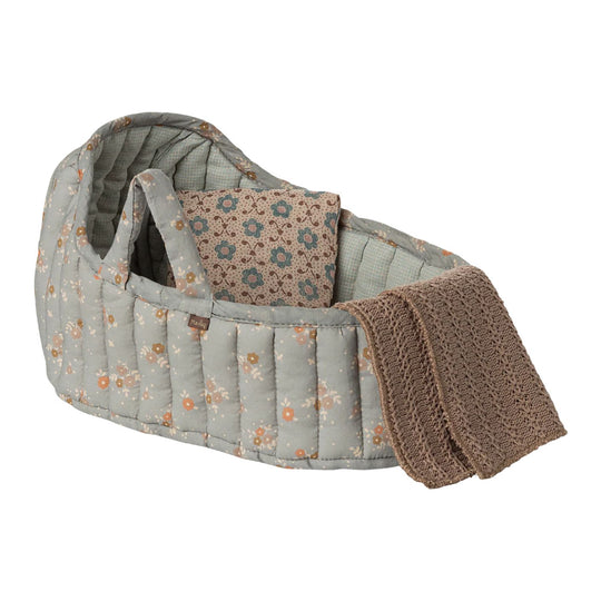 Carry Cot, Large - Blue by Maileg