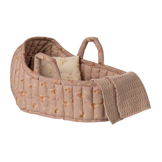 Carry Cot, Large - Rose by Maileg